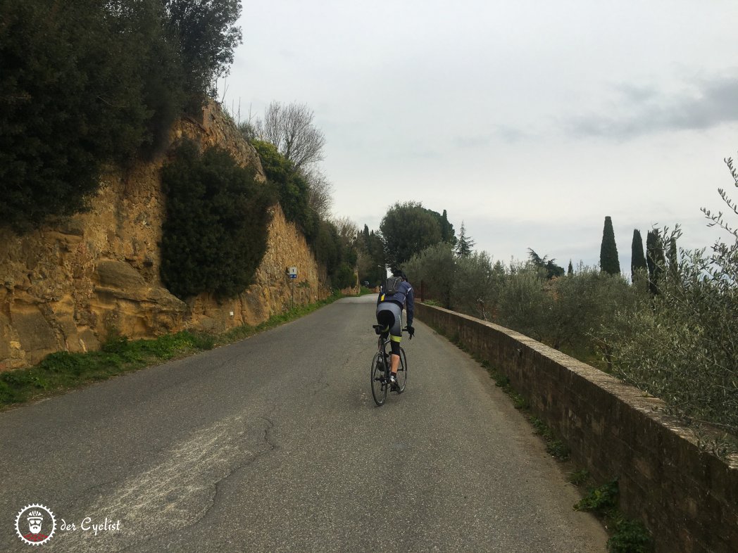 Rennrad, Italien, Toskana, Val d'Orcia, Montepulciano, Pienza