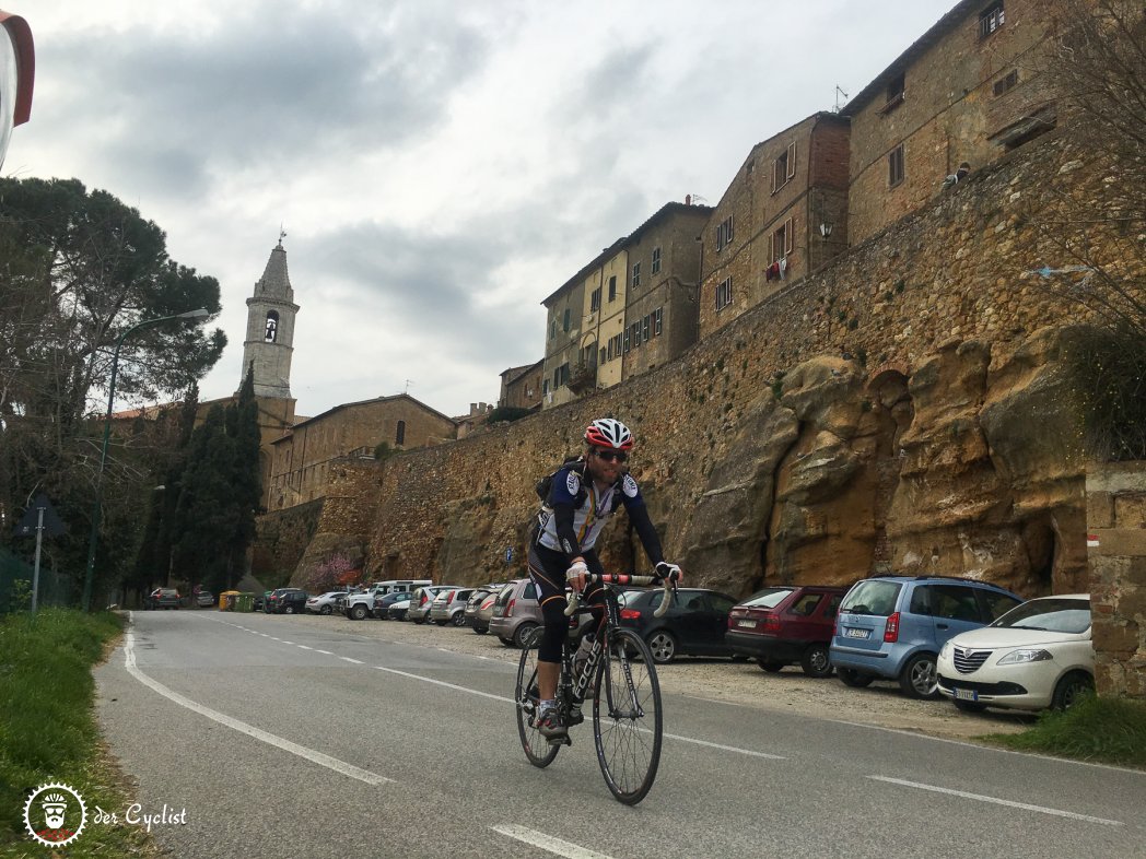 Rennrad, Italien, Toskana, Val d'Orcia, Montepulciano, Pienza