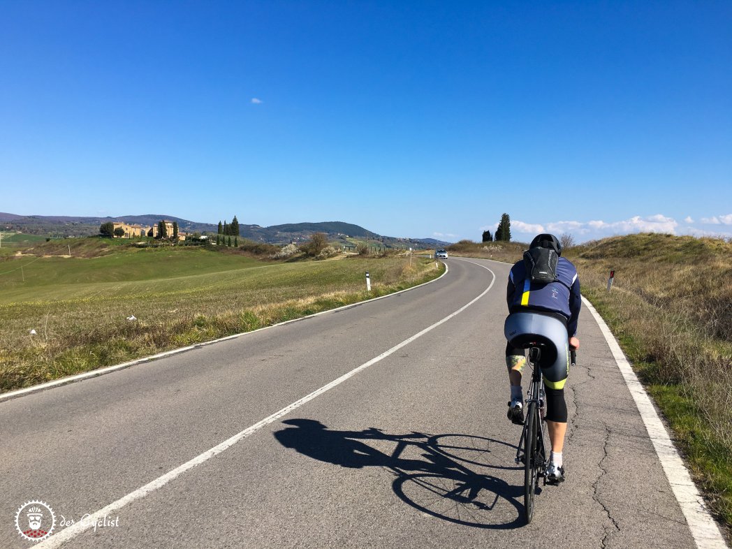 Rennrad, Italien, Toskana, Val d'Orcia, Montepulciano, Pienza