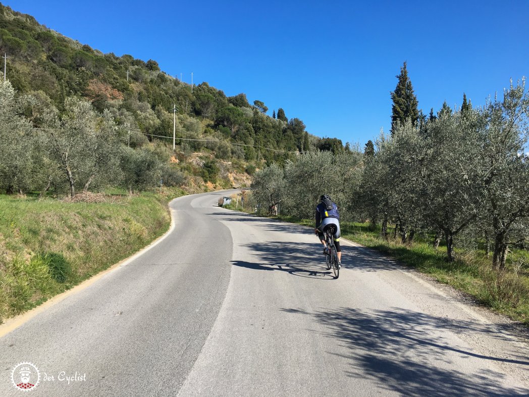 Rennrad, Italien, Toskana, Val d'Orcia, Montepulciano, Pienza