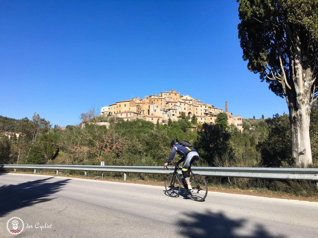 Rennrad, Italien, Toskana, Val d'Orcia, Montepulciano, Pienza