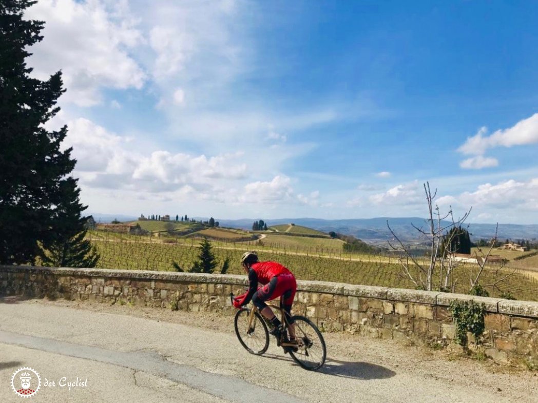 Rennrad, Italien, Toskana, Siena, Strada di chianti, Strade bianche, San Gimignano