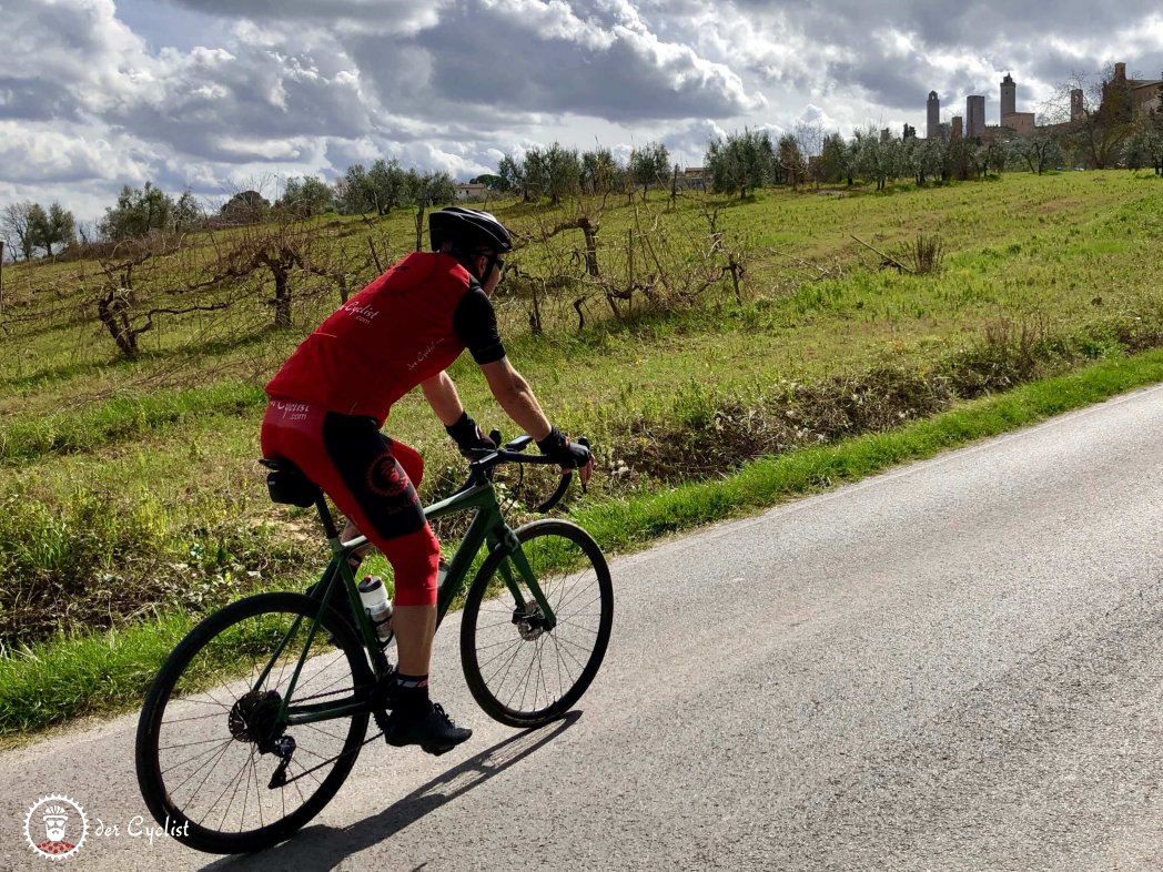 Rennrad, Italien, Toskana, Siena, Strada di chianti, Strade bianche, San Gimignano